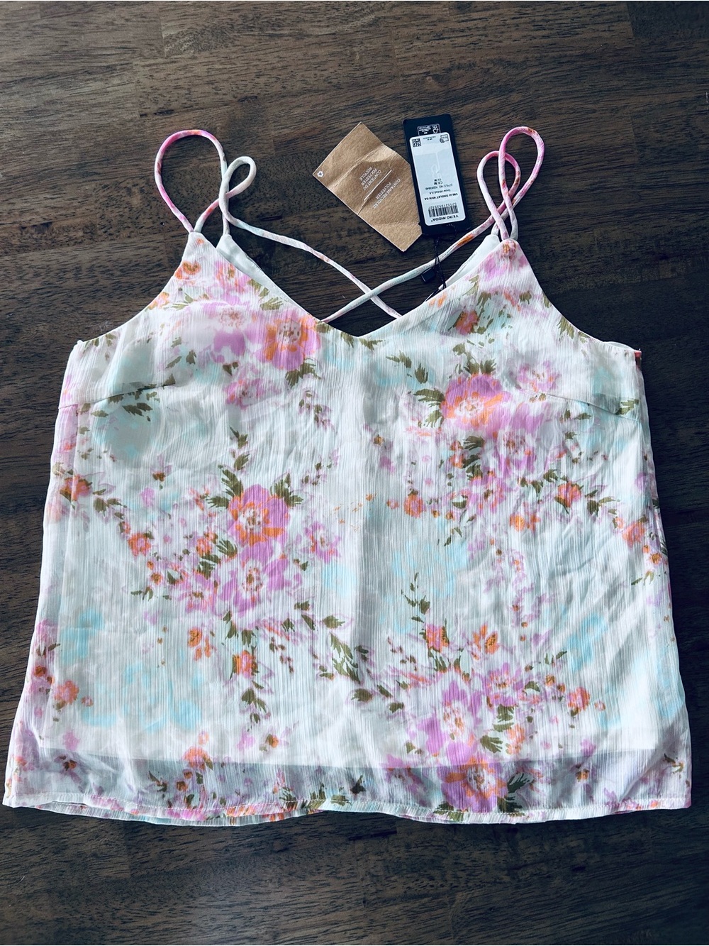 Vero Moda floral singlet tank top